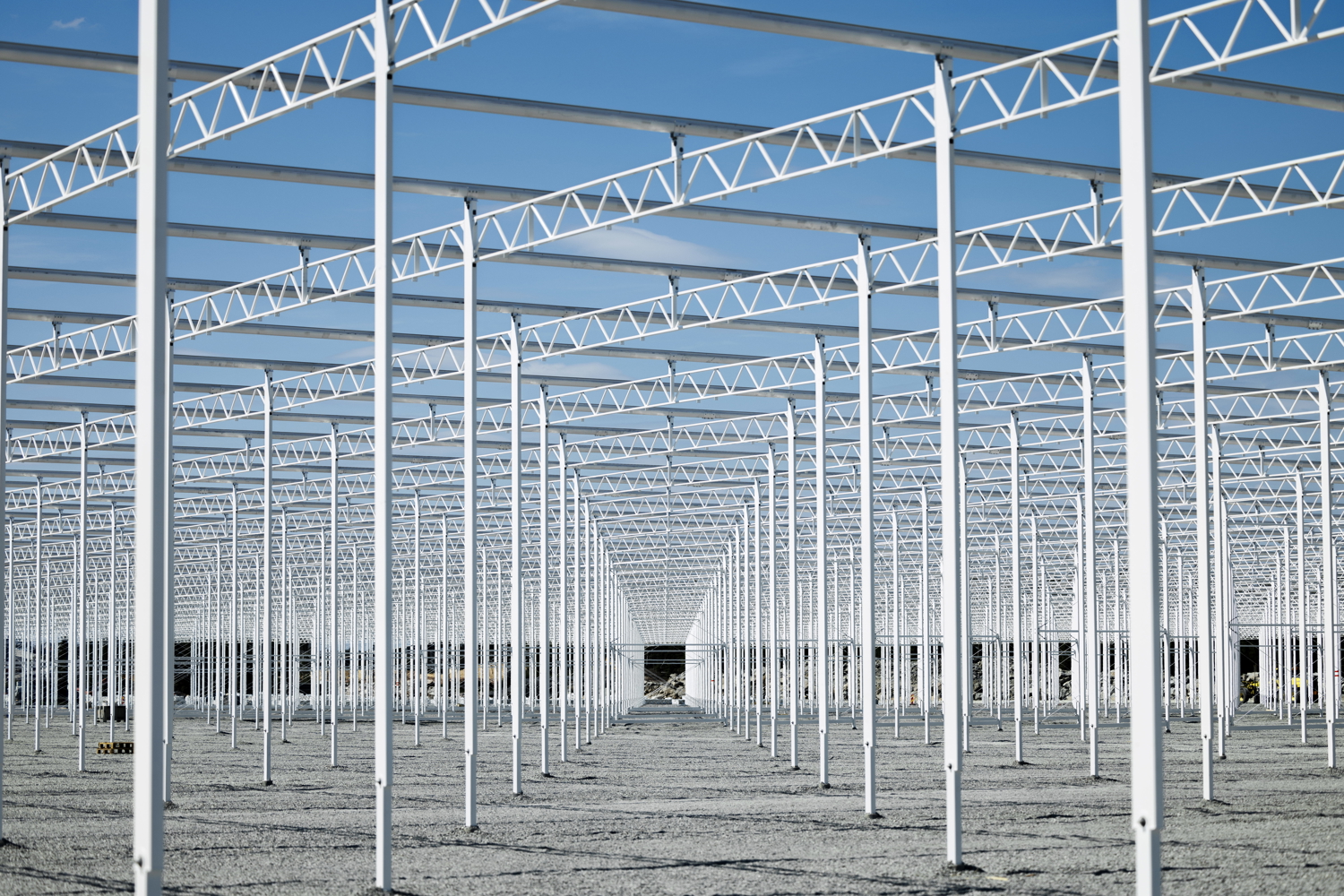 greenhouse under construction